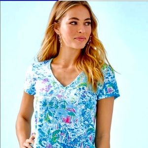 Lilly Pulitzer Etta Top in What a Lovely Place